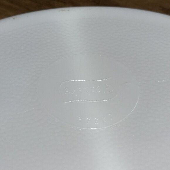 Vintage Glasbake Pyrex 1 QT Green Daisy Milk Divided Casserole Dish J2352 - Picture 5 of 5